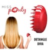 Miss Pouty Original Detangle Diva Brush - Compact Hair Detangler