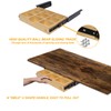 Under Desk Bamboo Drawer with U-Shaped Hollow Panel to Pull