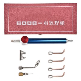 Betued Jewellery Welding Processing Tool, U Shape Seat Torch Tip, Soldering Gun with 5 Tips for Oxygen Cylinders