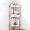 Nieifi Corner Shower Caddy Stand-3 Tier Rustproof Anodized Aluminum Standing