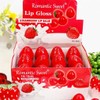 24 Piezas Bálsamo Labios Fresa Hidratante Caja Mayoreo