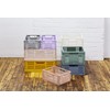 3 Sprouts Recycled Plastic Collapsible Crate - Stackable Foldable Storage