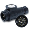CCLIFE 13-Pin Plug Trailer Adapter for Cars and Trailers 12