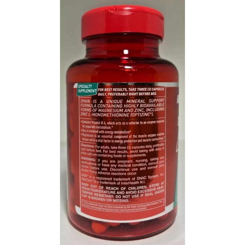 MET-Rx ZMA 90 Capsules Dietary Supplement EXP: 10/2025- CLEARANCE BLOWOUT!!