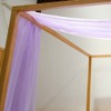 Linentalks Canopy Bed Scarf, Luxury Sheer Bed Canopy Scarf, Sheer