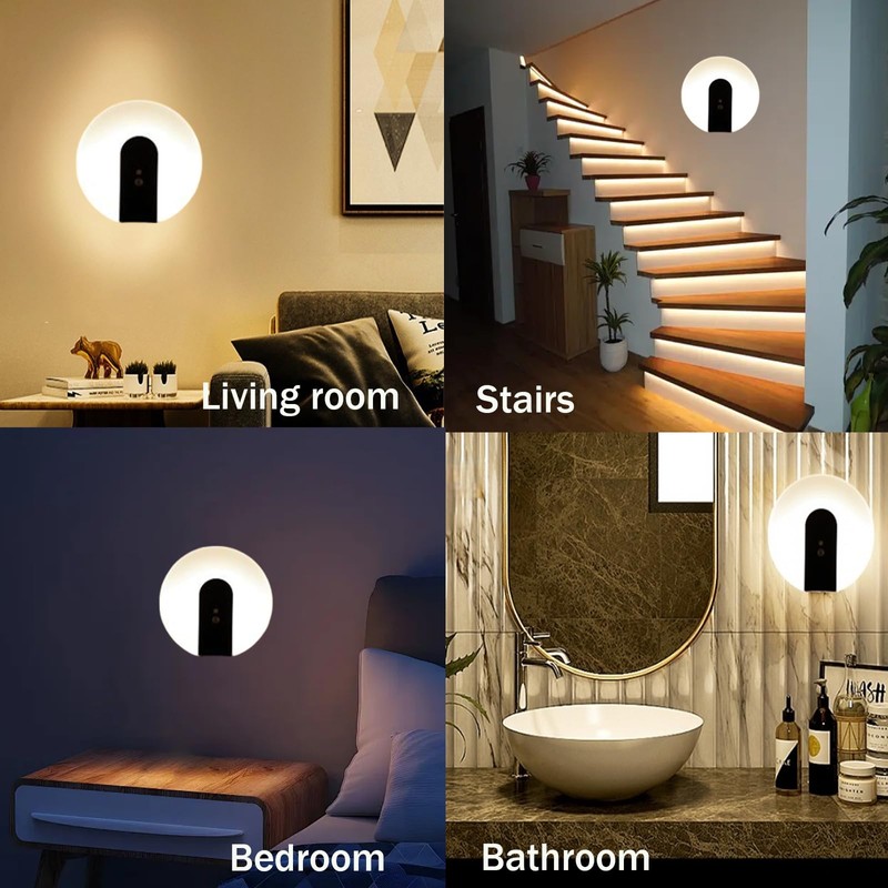 LED Motion Sensor Wall Sconce Light, Wall Mounted Lamps with