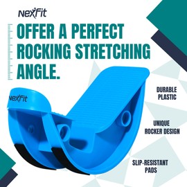 NexFit Calf Stretcher – Premium Calf Stretching Device for Plantar Fasciitis, Achilles Tendonitis Relief – Durable, Slip-Resistant Design with Stretch Guide for Effective Leg Flexibility