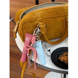 Vegan Fluffy Plumper Keyring 02 Mellow Peach / 비건 플러피 플럼퍼 키링 02 Mellow Peach