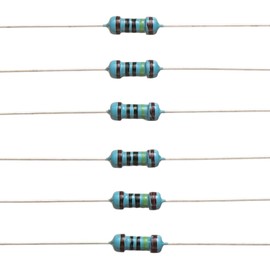BOJACK 1M Ohm Resistors 1/4 W ±1% Metal Film 1000K Ohm Single Resistor (Pack of 200)