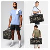 LONALIA 24 inch Gym Duffle Bag with Shoe Compartment -