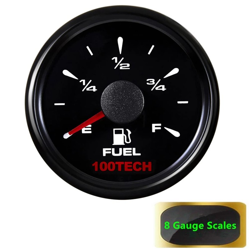 100TECH Marine Fuel Gauge Boat Gauge Fuel Gauge Aftermarket Fuel