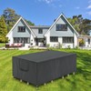 WISCLASS Garden Furniture Cover, Waterproof, Windproof, Garden Table Cover, Large