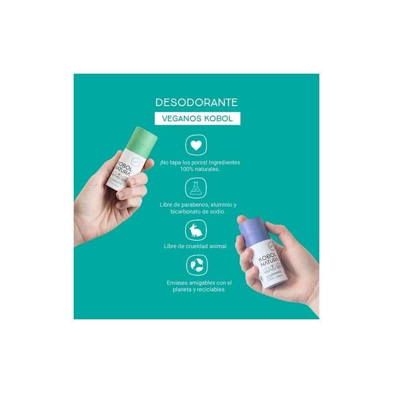 Kit De 3 Desodorantes Naturales Unisex Kobol