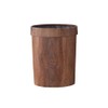 Trash Can Without Lid, Wood Grain Trash Can Single and