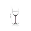 RIEDEL Hand Made Fatto A Mano Cabernet/Merlot Glass Mauve