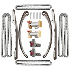 BOXI Timing Chain Kit Fit for Jaguar 4.0L S-Type 2000-2001/Vanden Plas 1998-2001/XJ8 1998-2001/XJR 1998-2001/XK8 1997-2001/XKR 2000-2001/ for Lincoln LS 3.9L 2000-2001 TS23106 TK4162 TK-LC001 TS23106