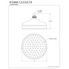 Kingston Brass K124A1 Victorian Raindrop Showerhead, Polished Chrome