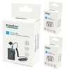 Kastar Battery (2-Pack) and Charger Kit for Olympus LI-10B LI-12B
