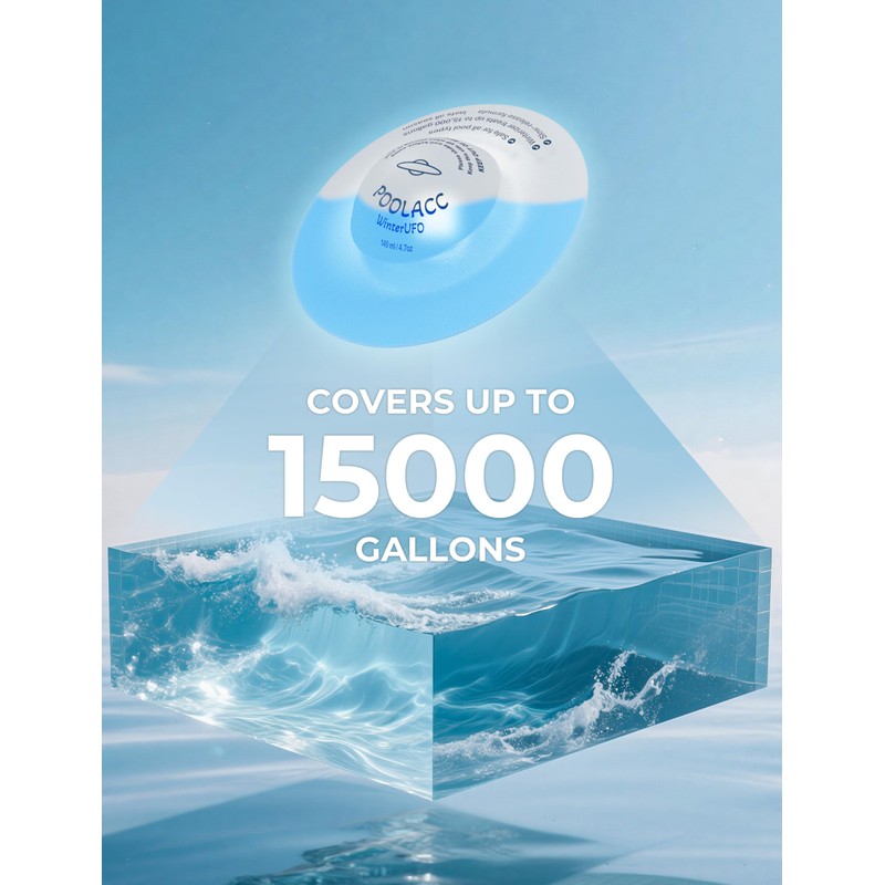 Poolacc Winter Closing Kit for Pool Closing – Treats Up