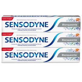Sensodyne Whitening Toothpaste with Fluorine, Relief for Sensitive Teeth, Lasting Protection Against Tooth Sensitivity 3 x 75ml