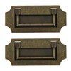 Antrader 2 Pcs Zinc Alloy Handle Drawer Hidden Drawer Cabinet
