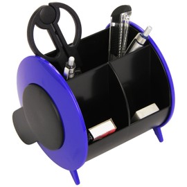 Iden Office Foxy 353154 Office Butler Set 10 Pieces Round Black / Blue