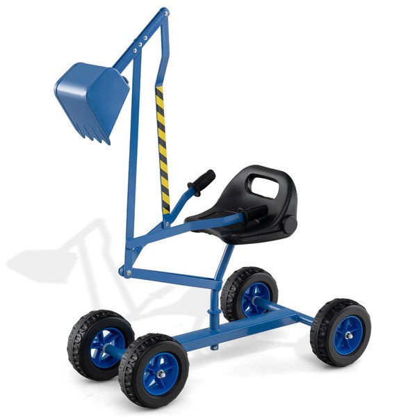 HONEY JOY Sand Digger Excavator for Kids, Toddler Outdoor Sandbox