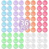 Phyyixs 36 Pack Contact Lens Cases Bulk, Transparent Cute Contact