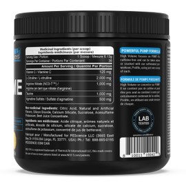 PEScience PEScience High Volume Pre Workout Powder, Caffeine Free for Pump and Endurance with L-Citrulline, Guava Pineapple Punch, 36 Scoops