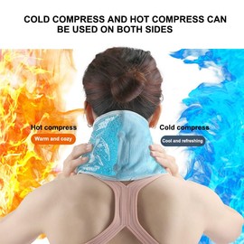 Cooling Neck Wraps Ice Packs Cold Compress and Hot Compress for Injuries Reusable Gel Neck Ice Pack Wrap Ice Pack for Neck Cold Packs for Sports Neck Effectively Relieve