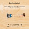 Waterwood Medium Rectangle Stainless Steel Doorbell - Wired Modern Stainless