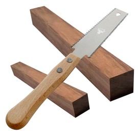 6 Inch Small Japanese Pull Saw Double Edge with Beech Handle SK5 Flexible Flush Trim Saw Cut for Woodworking