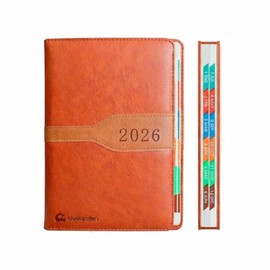 Bluelander Agenda 2026, Planificador Diario, Semanal y Mensual, Pestañas de Enero a Diciembre 2026, Tamaño A5 (22 * 14,8 cm) Pasta Gruesa, Papel de Ca