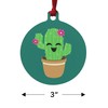GRAPHICS & MORE Cute Cactus in Pot with Pink Flowers