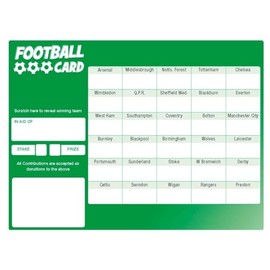 Thomas & Anca Club Supplies Ltd Football Fundraising Cards 30 Teams Pack of 10 CARDS