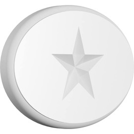 Ekena Millwork ROSP070X048X050DAL08 Standard Dalton Star Rosette With Rounded Edge, 7"W x 4 3/4"H x 1/2"P