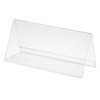 Risedot 12 Pack Acrylic Name Plates for Desks, Horizontal Slant