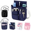 Unfamier Nurse Pouch Organizer, Large Capacity, 2-Way Gusset, Belt Included,