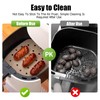 Air Fryer Liners, 8.5 Inch Square, 150 Pcs Perforated Parchment