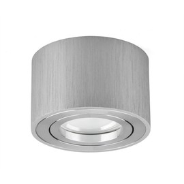 KYOTECH LED Surface Mounted Light Flat Swivelling Surface Mounted Spotlight Diameter 80 x 50 mm Downlight Including Interchangeable 5 W LED Module 230 V Surface-Mounted Spotlight 3000 K Warm White 400