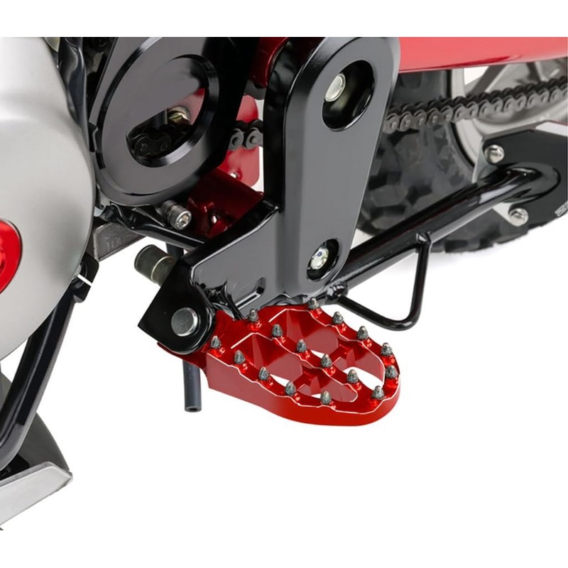 3D Spiked Front Footrest Off-Road Foot Pegs Compatible with Grom