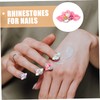 WOONEKY 20pcs Nail Charms Nail Rhinestones for Accessories Stylish Designs