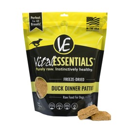 Vital Essentials Freeze Dried Dog Food, Duck Dinner 14 oz