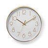 Nedis White Wall Clock for Livingroom, Kitchen or Bedroom, 30cm