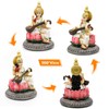 BangBangDa Hindu Lord Saraswati Idol Statue - 5.1" H Saraswati