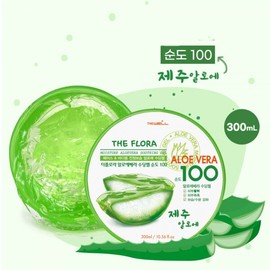 알로에베라 제주 알로에 수딩젤 순도100 300ml 보습 진정 수분크림 Aloe Vera Jeju Aloe Soothing Gel Pure 100 300ml Moisturizing Calming Hydrating Cream