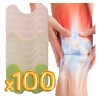 100 Parches Alivia Dolor Musculares Rodilla Espalda Natural