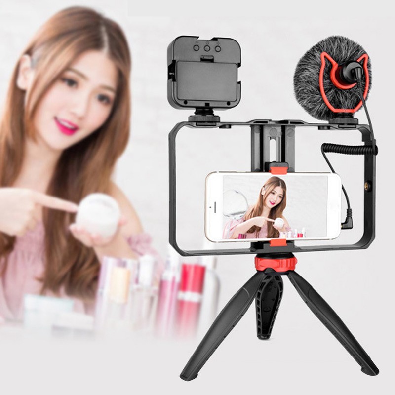 YELANGU Vlog Live Phone Photography Support Dual Light Video Shooting
