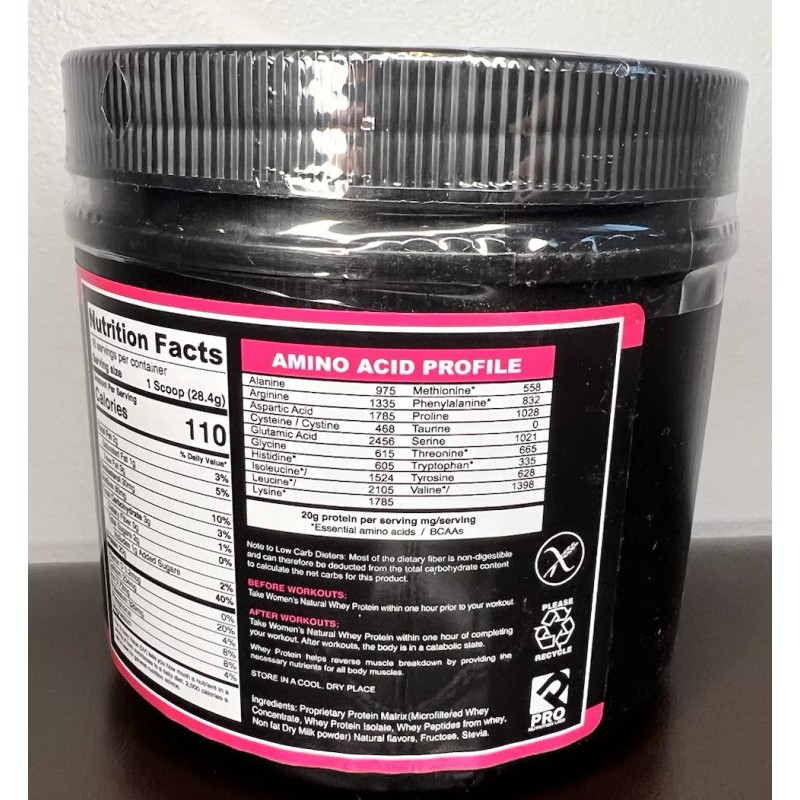Pro Nutrition Labs Women's Natural Whey Creamy Vanilla 1 lb/16