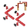 2 Pack Corner Clamps for Woodworking, Right Angle Clamp Positioning